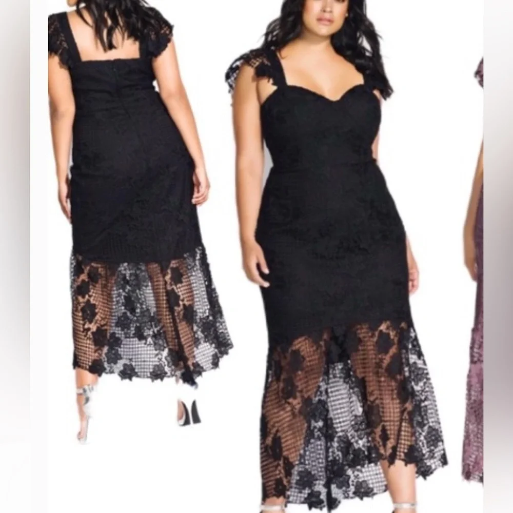 City Chic Dress Lace Leonie BLACK New With Tag
NWT size XS size 14 - Picture 1 of 2